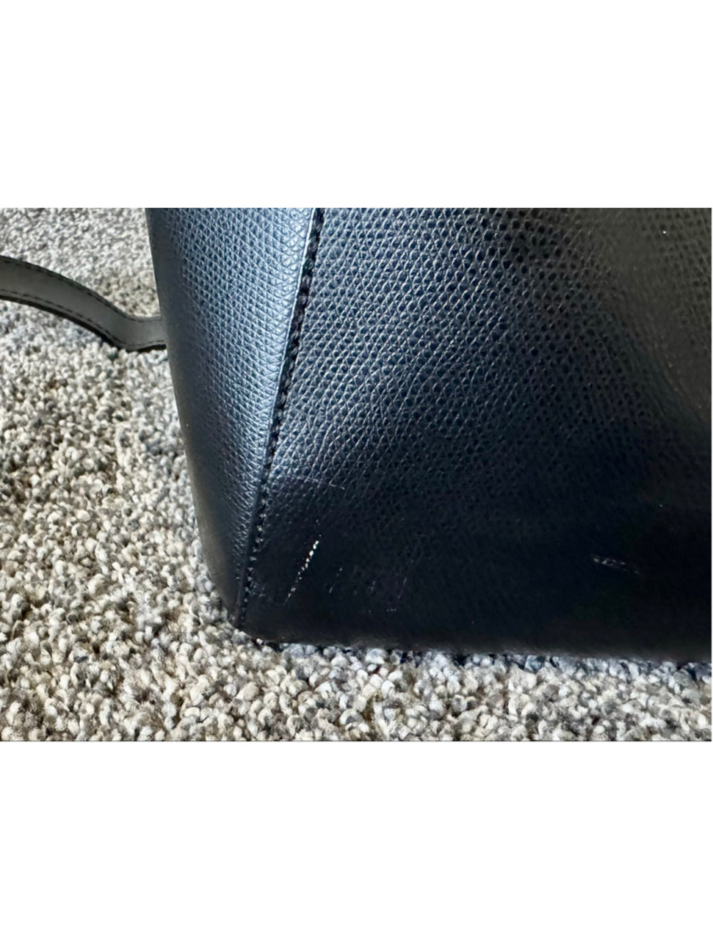 Women's Luana Ferracuti Black Leather Large Satchel Bag Made in Italy - Picture 7 of 16